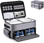 BRANTMAKER Golf Trunk Organizer, Golf Accessories for Men/Women to Storage Stuff and Gear, Cool Gifts for Golfers, Dad, Him/Her, Birthday or Father’s Day (Gray)