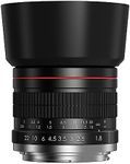 Lightdow 85mm F1.8 EF Lens for Canon Rebel T7 Medium Telephoto Lens EOS Rebel T6 T8i T7i T3i T2i 4000D 2000D 1300D 850D 800D 600D 550D 90D 80D 77D 70D 50D 6D 5D etc Prime Lens SLR Camera Lenses