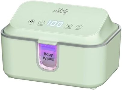 Chefhandy Baby Wipe Warmer, Wipe Warmer and Baby Wet Wipes Dispenser with UV Light Sanitizer,Baby Wipes Warmer for Babies,3 Heat Modes,Night Light,Heating Silence,Large Capacity Wipes Warmer (Green)