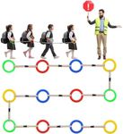 Berlune 24 Pack Toddlers Walking Ropes Preschool Walking Rope for Kids Colorful Line Safety Loops Detachable Transition Rope for Children's School Kindergarten Daycare Outdoor Supplies Wrist Leashes