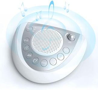 White Noise Sound Machine for Sleeping Baby Kid Adult Office Privacy with 24 Soothing Sounds, Portable Sleep Machine White Noise Fan Natural Sound, Battery & Plug, Timer, 2 USB Charger, Headphone Jack