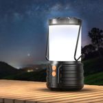 NARUNDREN LED Rechargeable Camping Lantern, IPX4 Water Resistant Tent Light Camping Flashlight, 3 Lighting Modes, Camping Accessories, Lanterns for Power Outages, Emergency, Hurricane