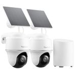Reolink Solar-Powered 2K Wireless Security Camera System | No Monthly Fees for Local Storage, 360° Pan&Tilt & AI Detection for Complete UK Home Protection