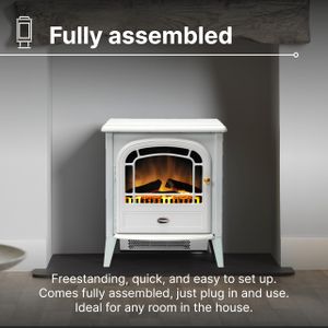 Dimplex Courchevel Electric Stove, White – Freestanding Heater