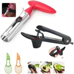 4pcs Fruit Prep Tool Set – Apple Corer & Cherry Pitter (Sturdy & Easy to Use) + Bonus Avocado Slicers – Great for Summer Fruit Season