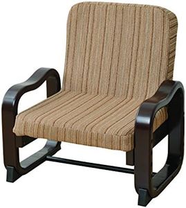 Yamazen SKC-56H (VS1) Easy Rising Floor Chair (High Back), Striped