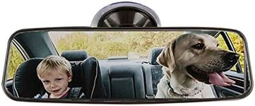 Goolsky Car Interior Rear View Mirror Universal, Rear View Mirror for Driving Test Suction Interior Mirror for Car 200 x 60 mm