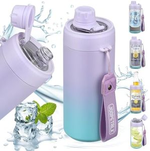 Can Cooler with Spout Lid 4-in-1Insulated Double Wall Vacuum Stainless Steel Beer Can Holder for all 12 oz Slim Can,Bottles, Regular Can & Drinks Keeps Beverage Cold Gift