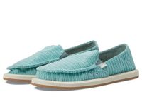 Sanuk Women's Donna Vintage Corduroy Loafer, Dusty Turquoise, 7 UK