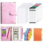 Soomeet Budget Binder, 54Pcs Budget Binder with Zipper Envelopes, Cash Envelopes for Budgeting, Money Organizer for Cash, Budget Planner with Cash Envelopes