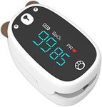 BEBAPOW Paediatric Oximeter, Fingertip Pulse Oximeter for Kids & Children, Blood Oxygen Saturation, Pulse Rate, Heart Rate Monitoring (White)