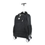 EB EVER BEST-Series Of Bags Laptop Trolley 8 wheel Backpack Luggage Suitcase Compact Business Bag Student Laptop Bag for Men & Women (Black- Size 51 cm)
