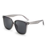 FEISEDY Retro Square Oversized Polarized Sunglasses Women Men Minimalist Style B2600