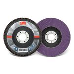3M Flap Disc, 769F, T27, 80+, 4 1/2 in x 7/8 in (114.3 mm x 22.2 mm), Case of 10