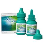REFRESH OPTIVE FUSION Ophthalmic Solution, Dual-Action Formula, Dry Eye Relief, Contact Lens Compatible, 2X10ml