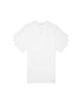 Calvin Klein Men's Cotton Classics 3-Pack Slim Fit Short Sleeve V-Neck T-Shirts, White, Large