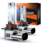SEALIGHT 2026 Upgraded 9012 LED Headlight Bulbs, 1:1 Design 50,000LM 900% Brighter 9012 HIR2 LED Bulb, 6500K Cool White, Plug and Play Halogen Replacement, IP68 Waterproof, Non-polarity, Pack of 2