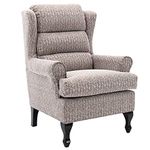 Morris Living Hamilton Fireside Chair in Wheat Fabric - 20.5" Height - Orthopedic Chair