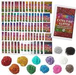 Bright Creations 80 Colors Ultra Fine Glitter for Crafts, Resin, Nails, Epoxy, Slime (5 Grams Per Packet)