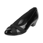 Metro Womens Synthetic Black Pumps (Size (3 UK (36 EU))