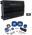 Rockville RVA-M2 2500w Mono 1 Ohm Car Amplifier+Bass Remote+Amp Wire Kit