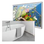 Soulaca 18.5inch Smart LED Mirror TV for Bathroom,1080P Waterpoof with Wi-Fi and Bluetooth, Integrated with Speaker Android 14.0 System,M185