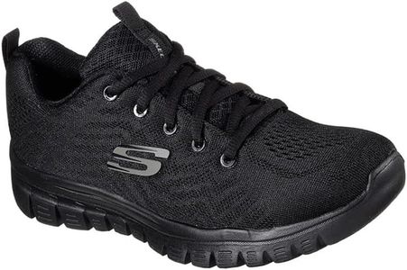 Skechers Women’s Graceful Sneaker, Black – Size 5 UK