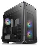 Thermaltake View 71 RGB 4-Sided Tempered Glass Vertical GPU Modular SPCC E-ATX Gaming Full Tower Computer Case (Black) CA-1I7-00F1WN-00,841163071748