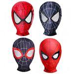 4 Pcs Halloween Superhero Cosplay Fabric Mask Sets for Kids,4 Sets of Capes and Hats Cosplay Costume for Boys (4M-LGTMCH)