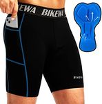 Men's 4D Padded Bike Shorts Cycling Underwear Mountain Biking Bicycle Padding Underpants for Men Side Pockets