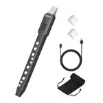 KONIX Electronic Wind Instrument, DC02 Pro Digital Wind Instrument with 10 Musical Tones, MIDI Bluetooth, Built-in Battery, EWI Instrument for Beginners, Black