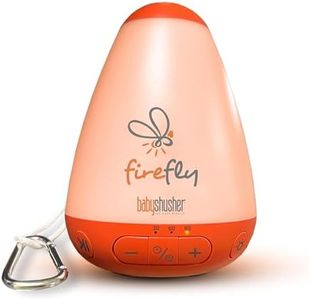 Shusher Firefly | Portable Sound Machine & Night Light | Soothing Shush for Sleep | White Noise | Natural Sleep Aid for Baby & Toddler | Adjustable Timer | Dimmable Light | USB-C | Baby Essential