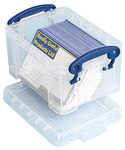 Really Useful Plastic Storage Box 0.3 Litre Clear (Pack of 10)