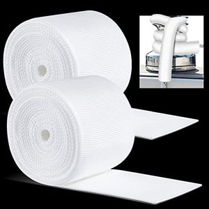 Woanger 2 Pcs Boat Line Chafe Guards Anti Chafe 10 Feet Dock Line Anti Chafing Guard Gear Fit up to 1 Inch Rope for Boat Dock Deck Line Protection, Sleeve, White 2.5 Inch