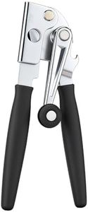 Manual Can Opener,Easy-Grip Hand Crank Can Opener for Seniors & Arthritis - Ergonomic Manual Opener, Heavy Duty for Large Cans, Safe & Comfortable Use at Home or Restaurant