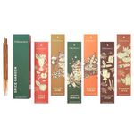 Folkulture Incense Sticks - Pack of 6 Incense -120 Fall Incense Sticks, Fall Scented Incense | Vanilla Incense Sticks, Cinnamon, Organic Incense Sticks Non Toxic Inscents-Sticks, Insence-Sticks