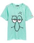 SpongeBob SquarePants T-Shirt Unisex Patrick OR Squidward Character Top Medium Green