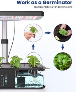 iDOO Hydroponics Growing System – 12 Pod Indoor Garden Kit