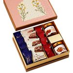 Loyka Peach Gift Box | Assorted Premium Chocolate Hamper | Choco & Dryfruit Delicacy | Gift for Birthdays, Anniversary, or Any Occasion | Roasted Nuts (Almonds, Cashew, Hazelnut) | Luxury Pack