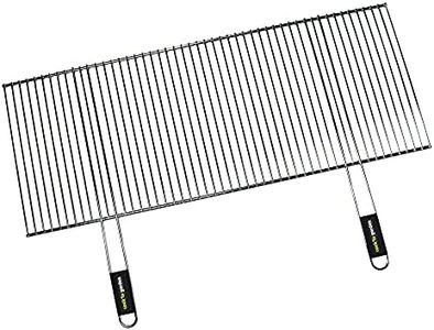 Cook'in Garden - Parrilla Recortable para Barbacoa en Acero Cromado - Mangos Soft Touch - Resistente a Las Llamas y Altas Temperaturas - 100 x 40 cm a 61 x 40 cm