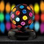 Kicko Spinning Disco Ball w/LED Lights - DJ's Colorful Flashing Lights for Indoor Parties - Neon Birthday Party Decorations - Kids & Adults Dance Party Supplies & Accessories - 11", 1 Pack