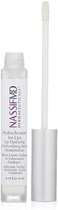 NassifMD Hydro-Screen with Hyaluronic Acid Lip Pluming Oil Formula for Dry Lips, Hydrating Softening Lip Maximizing Serum, Ceramide Jojoba Glaze Gloss
