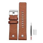 ZHUOLEI Diesel Watch Band Replacement Calfskin Leather Watch Strap with Tool 24mm 26mm 28mm Replacement for Diesel Watches Men