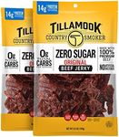 Tillamook Country Smoker Zero Sugar Original Keto Friendly Beef Jerky, 6.5 Ounce (Pack of 2)