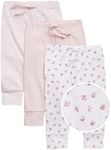 GAP Unisex Baby First Favourite Pull-on Pants Leggings, Light Pink Floral, 0-3 Month US