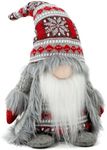 LOCKASEN Gnome Christmas Decorations - Adorable Plush Christmas Gnome Gifts for Women, Thanksgiving Valentines Birthday Plush Gnome Swedish Tomte Elf for Kitchen, Tiered Tray and Home Décor