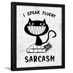 Chaka Chaundh - Sarcastic Quotes Wall Frames - Funny Quotes Wall Frames – Unique Wall Décor Poster for Teen Room - Funny Poster for Student Room - (13.6 X 10.6 Inches)