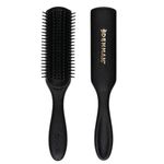 Denman D3 Original Curl Definer & Styler – 7 Row Detangling Brush for Smooth, Defined Curls – Precision Styling Brush for Curly or Straight Hair