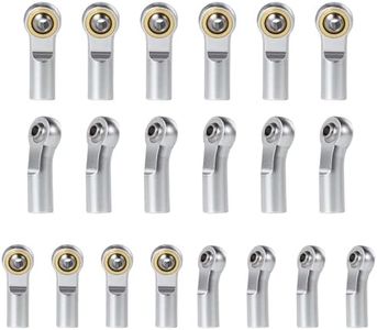KEAcvise 20pcs Aluminum tie Ball end Joint m3 Metal Links for rc car - scx10 axial 90046 Silver Holder