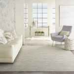 NOURISON Postiano Indoor/Outdoor Solid Lt Grey 6' x 9' Area Rug 6' x 9'